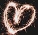 fireworks, heart, new year's day, happiness, new year's eve, sparkler, spark, light, sparkle, ai generated